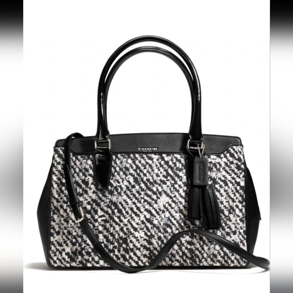 Coach Legacy Donegal Print Convertible Top Chelsea Carryall